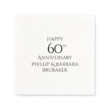 Custom Elegant Simple 60-jähriges Party