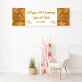 Custom Elegant Simple Gold 50-jähriges Party Banner (Insitu)