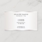 Custom Elegant Simple Template Luxurious Business Visitenkarte (Rückseite)