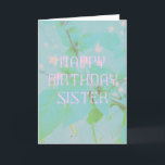 Custom Elegant Sister Birthday Karte<br><div class="desc">Ich habe selbst keine Schwestern, aber ich wurde mit zwei wunderschönen Töchtern gesegnet, die sehr nah sind. Ihre Beziehung ist sehr besonders, sie teilen Kleidung und Geschichten, verlassen sich gegenseitig auf Ratschläge und Liebe, so wie es nur Schwestern möglich ist. Es ist das Betrachten der liebenswerten Art, wie sie miteinander...</div>