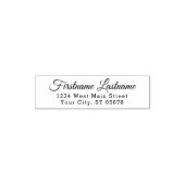 Custom Elegant Stilvolle Typografie-Script Permastempel (Design)