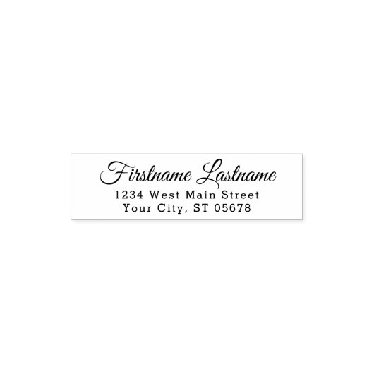 Custom Elegant Stilvolle Typografie-Script Permastempel (Design)