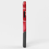 Custom Elegant Summery Coral Red Dahlia Blume Case-Mate iPhone Hülle (Hinten/Rechts)