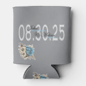 Custom Elegant Wedding Day Gefallen Dosenkühler (Vorderseite)