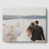 Custom Elegant Wedding Guest Book Gästebuch (Rückseite)