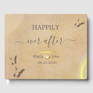 Custom Elegant Wedding Guest Book Gästebuch