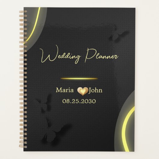 Custom Elegant Wedding Planer (Vorderseite)