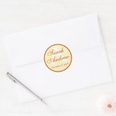 Custom Elegant Wedding Stickers (Umschlag)