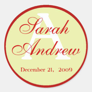 Custom Elegant Wedding Stickers 2