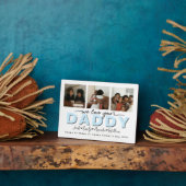 Custom Elegant Wir Liebe Sie Daddy Foto Collage Fotoplatte (Seite)