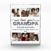 Custom Elegant Wir Liebe Sie GRANDPA Foto Collage (Vorderseite)