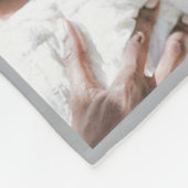 Custom Elegant Wir Liebe Sie GRANDPA Foto Collage Fleecedecke (Ecke)