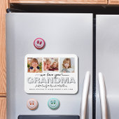 Custom Elegant Wir Liebe Sie Oma Foto Collage Magnet