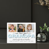 Custom Elegant Wir Liebe Sie Opa Foto Collage Fotoplatte