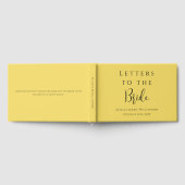 Custom Elegante Butter Gelbe Buchstaben an die Bra Gästebuch (Voll)