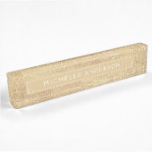 Custom Elegante Class Gold Foil Namensplakette