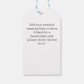 Custom elegante Couple Mr. / Mrs. Wedding Initials Geschenkanhänger (Rückseite)