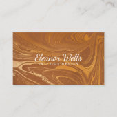 Custom Elegante Gold Marble Kreativ Beruflich Visitenkarte (Vorderseite)