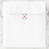 Custom Elegante Golf Monogram Design Triangle Tria Dreieckiger Aufkleber (Tasche)