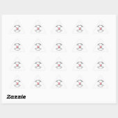 Custom Elegante Golf Monogram Design Triangle Tria Dreieckiger Aufkleber (Blatt)