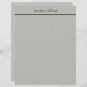 Custom Elegante Gray Business Stationery (Vorne/Hinten)