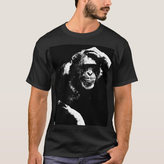 Custom Elegante Moderne trendige Denkart Ape Pop K T-Shirt (Vorderseite)