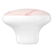 Custom Elegante Rose Gold Marmor Keramikknauf (Seitenansicht)