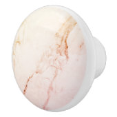 Custom Elegante Rose Gold Marmor Keramikknauf (Rechts)