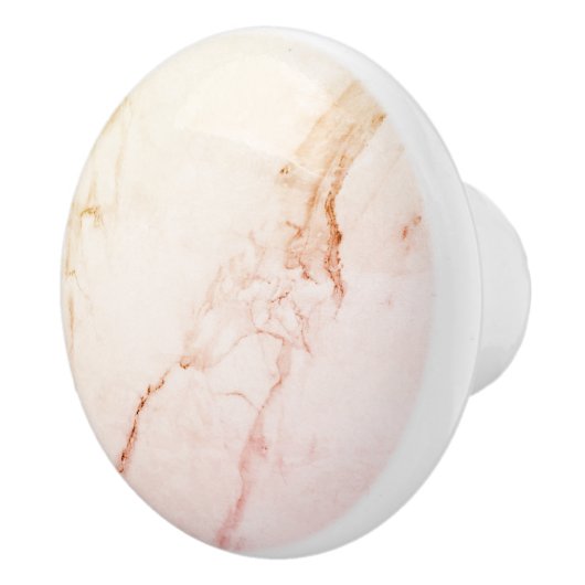 Custom Elegante Rose Gold Marmor Keramikknauf (Rechts)