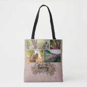 Custom / Elegante schicke rustikale Familien Foto Tasche (Vorderseite)