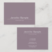 Custom Elegante Sleek Modern Salon Template Trendy Visitenkarte (Vorne/Hinten)