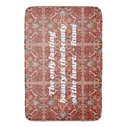 Custom Elegante Tile Muster iranische Geschenke fü Badematte (Vorderseite Vertikal)