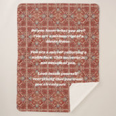 Custom Elegante Tile Muster iranische Geschenke fü Sherpadecke (Vorderseite)