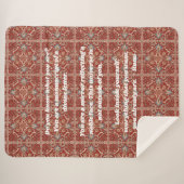 Custom Elegante Tile Muster iranische Geschenke fü Sherpadecke (Vorderseite (Horizontal))