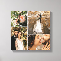 Custom Elegante Wedding Family Foto Collage