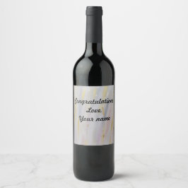 Custom Elegante Wine Label Weinetikett