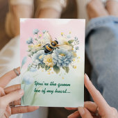 Custom Eleganter Vintag-farbiger Blumenmüttertag Karte