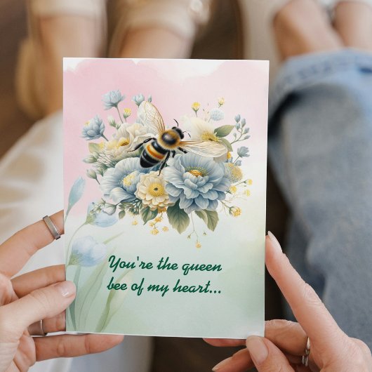 Custom Eleganter Vintag-farbiger Blumenmüttertag Karte