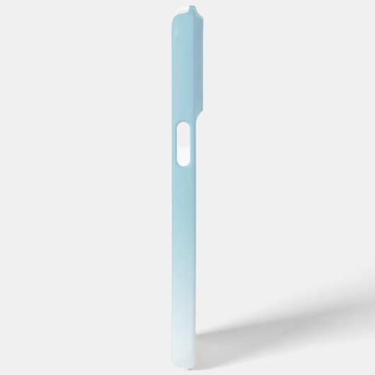 Custom Eleganto Light Aqua Ocean Blue Monogram Case-Mate iPhone Hülle (Rückseite / Rechts)