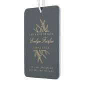 Custom Eleganto Moderne Botanische Hexenzitat Navy Autolufterfrischer (Links)