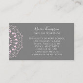 Custom Eleganto Modernes Chic Pink Gray Beruflich Visitenkarte (Vorderseite)