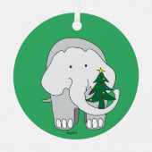 Custom Elephant Weihnachtsschmuck (Vorderseite)