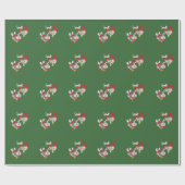 Custom Elf Christmas Wrapping Geschenkpapier (Flach)
