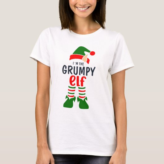 Custom Elf Familie Weihnachten T - Shirt (Vorderseite)