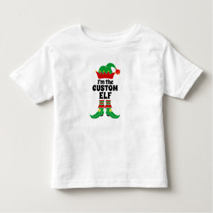 Custom Elf Ich bin der benutzerdefinierte Elf Erst Kleinkind T-shirt