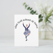 CUSTOM Elise Lyall School of Dance Postkarte (Stehend Vorderseite)