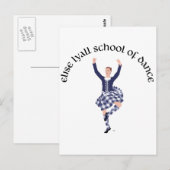 CUSTOM Elise Lyall School of Dance Postkarte (Vorne/Hinten)