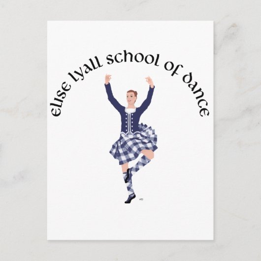 CUSTOM Elise Lyall School of Dance Postkarte (Vorderseite)