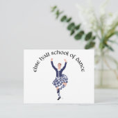 CUSTOM Elise Lyall School of Dance Postkarte (Stehend Vorderseite)