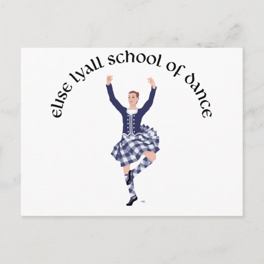 CUSTOM Elise Lyall School of Dance Postkarte (Vorderseite)